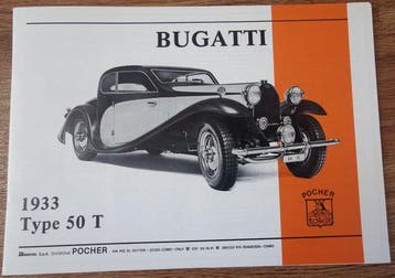 Pocher 1:8 - Modelauto - Bugatti Type 50 T 1933, Nieuw