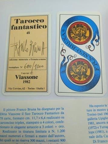 Franco Bruna - Cartes de tarot - Tarocco fantastico - Papier
