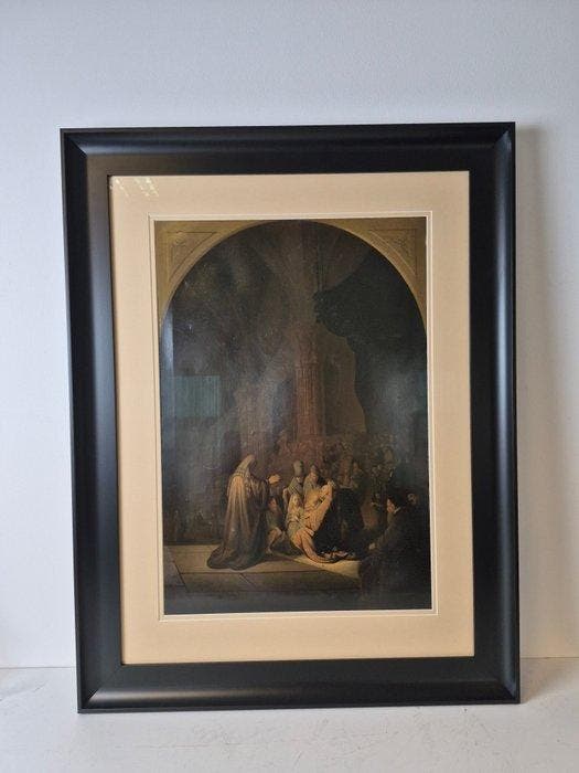 École néerlandaise (XX) - Jezus wordt geboren, Antiek en Kunst, Kunst | Schilderijen | Klassiek