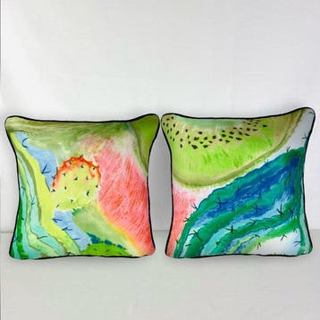 BOUSSAC -OUTDOOR COLLECTION - Nieuwe set van twee - Kussen, Antiquités & Art