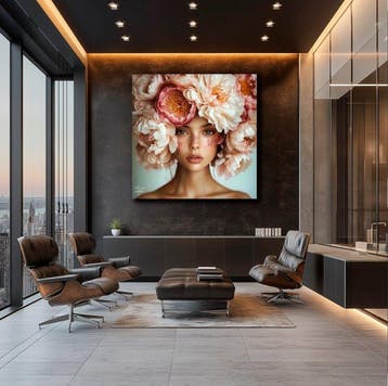 PLM-Art - Big Flowers Woman