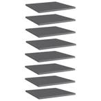 vidaXL Wandschappen 8 st 40x40x1,5 cm bewerkt hout hoogglans, Verzenden