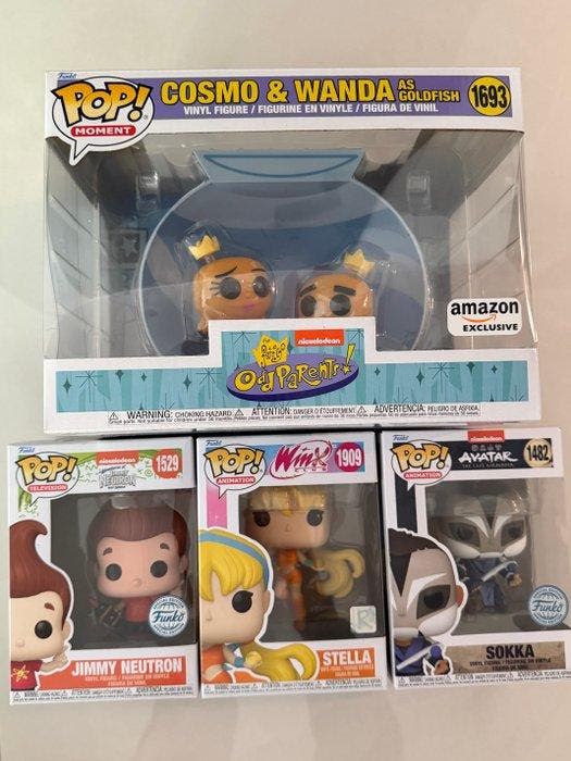 Funko - Funko Pop - Nickelodeon Collection - Set 4 Figuren, Antiquités & Art, Antiquités | Jouets
