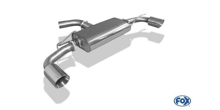 FOX VW Golf 6 - 1.8l TFSI/ GTD einddemper uitgang rechts/lin, Auto-onderdelen, Uitlaatsystemen, Nieuw, Verzenden