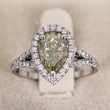 Ring - 18 karaat Witgoud - 2.67ct. tw. Diamant (Natuurlijk