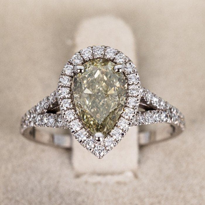 Ring - 18 karaat Witgoud - 2.67ct. tw. Diamant (Natuurlijk, Bijoux, Sacs & Beauté, Bagues