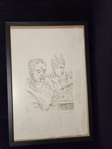 Giorgio De Chirico (1888-1978) - Autoritratto con Mercurio