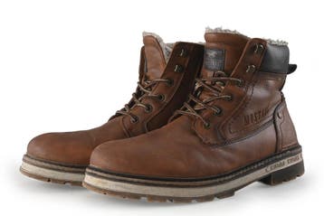 Mustang Veterboots in maat 44 Cognac, Overige kleuren, Verzenden, Boots, Mustang