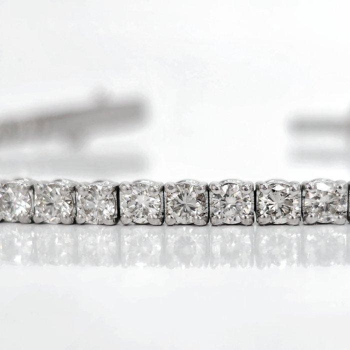 Zonder minimumprijs - Armband - 14 karaat Witgoud - 5.54ct., Bijoux, Sacs & Beauté, Bracelets