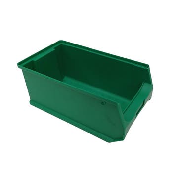 Magazijnbak met grijpopening 350x200x150 groen gebruikt, Ophalen of Verzenden