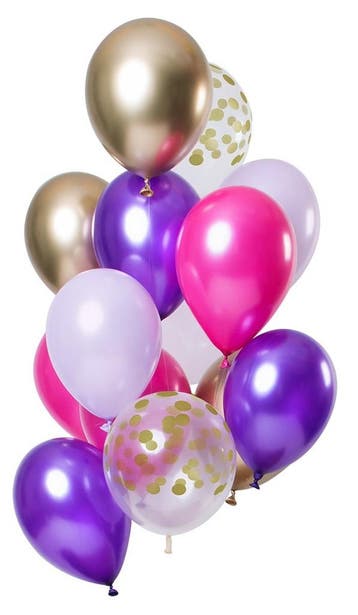 Paarse Ballonnen Set 30cm 12st, Verzenden, Nieuw