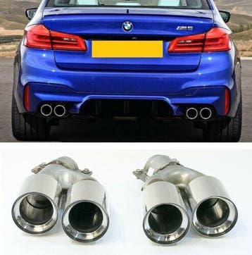 EVO Look 90mm Uitlaatsier Stukken BMW 5 Serie G30 G31 B1954, Nieuw, BMW
