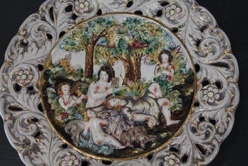 Capodimonte - Bernini - Plat - Porcelaine