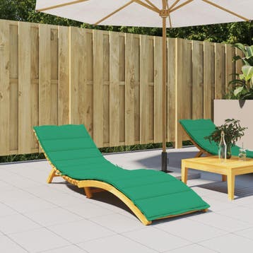 vidaXL Ligbedkussen 200x50x3cm oxford stof groen, Verzenden