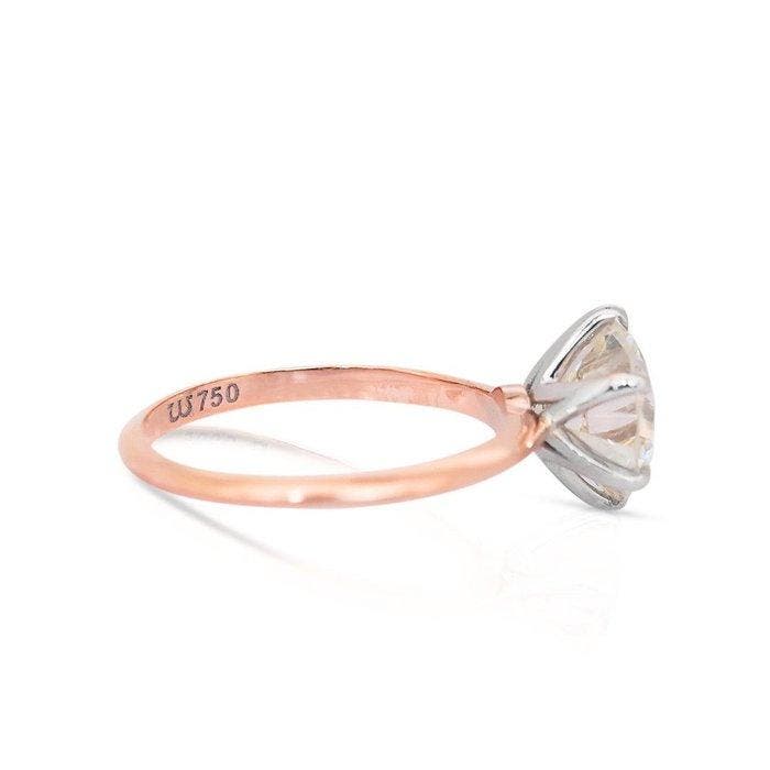 Bague - 18 carats Or rose, Or blanc - 3.01ct. tw. Diamant, Handtassen en Accessoires, Ringen