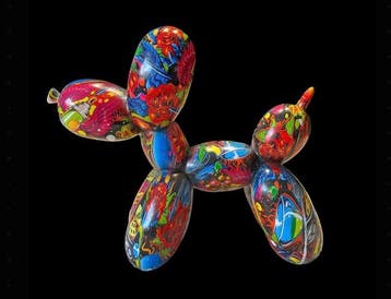 Oliver Klapp - Sculpture, Balloon Dog - 23 cm - Résine -