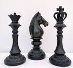 Beeld, 3 schaakstukken - 33 cm - Hars, Antiek en Kunst