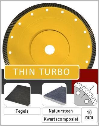 Diamantzaagblad voor vol keramische tegels - natuursteen., Tuin en Terras, Verzenden, Nieuw