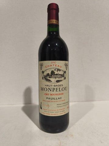 1990 Château Haut-Bages Monpelou - Pauillac Cru Bourgeois -