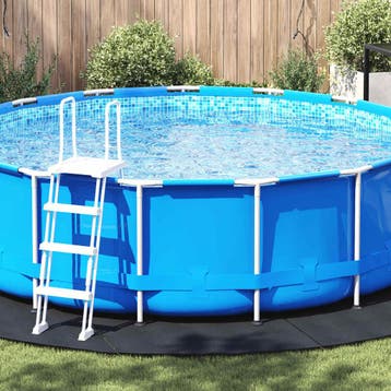 vidaXL Vijvergrondzeil Ø 458 cm (1 mm) Rond Niet-geweven, Verzenden, Nieuw