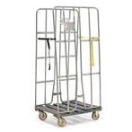 Gebruikte 2-Heks rolcontainer klemhekken + 2 nylon, Doe-het-zelf en Bouw, Ophalen of Verzenden, Gebruikt