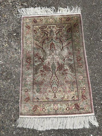 China zijden tapijt ghoum zeer fijn - Vloerkleed - 152 cm -, Nieuw