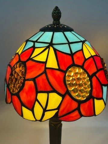 Lampe de table - Verre, Antiquités & Art