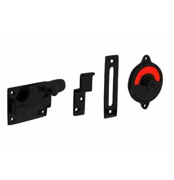 Intersteel WC-overslag vlak met tekst GROEN / ROOD mat zwart, Doe-het-zelf en Bouw, Ophalen of Verzenden, Nieuw