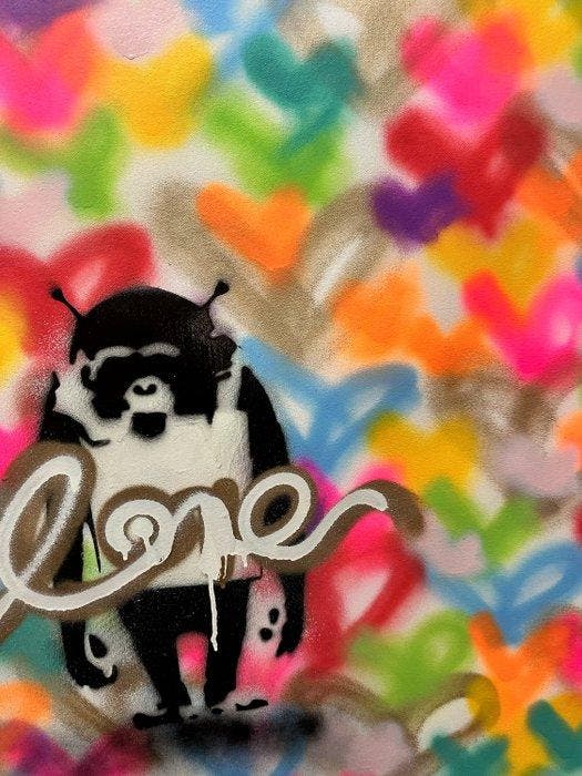 FreeSpeech (XX) - BEAUTIFUL SEASON - XL - Banksy Street Art, Antiquités & Art, Art | Peinture | Moderne