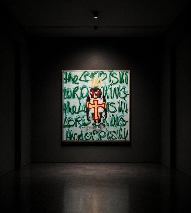 FreeSpeech (XX) - ARTISTIC SOVEREIGNTY - XL - Banksy Street, Antiek en Kunst, Kunst | Schilderijen | Modern
