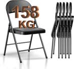 Klapstoelen - Vouwstoelen - Set van 6 - Eettafelstoelen - Zw, Verzenden, Nieuw