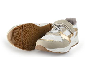 Milo &amp; Mila Sneakers Meisjes in maat 35 Beige, Enfants & Bébés, Vêtements enfant | Chaussures & Chaussettes, Verzenden, Schoenen