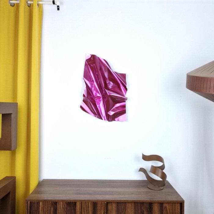 José Soler Art - Steel Silk. Fuchsia, Antiek en Kunst, Kunst | Designobjecten