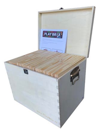 Prikkelarm houten eco speelgoed PLAYBRIX, NIEUW in de KIST!, Ophalen of Verzenden, Nieuw, Bouwen