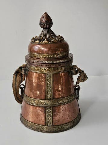 Tibetaanse water container - Emmer - Koper