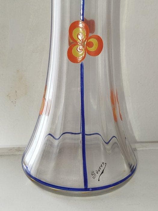 Manufacture de Sèvres France - carafe émaillée signée - -, Antiquités & Art, Antiquités | Verre & Cristal