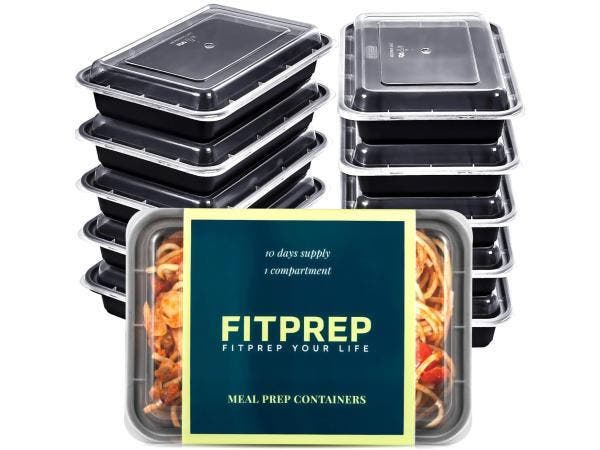 Veiling - Fitprep Meal Prep Magnetron Bakjes met Deskel 10x, Sport en Fitness, Overige Sport en Fitness