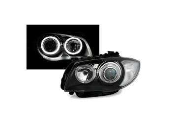 Xenon look Koplampen met LED Angel Eyes voor BMW 1 Serie E81, Ophalen of Verzenden