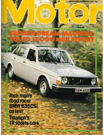 1978 MOTOR MAGAZINE 9 DECEMBER ENGELS, Ophalen of Verzenden