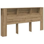 Hoofdbordkast Artisanaal Eiken | Retour Deal -34%!, 70 cm of minder, Bruin, Verzenden, Nieuw