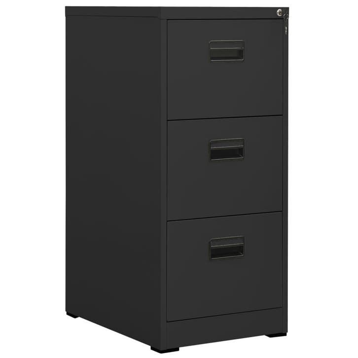 vidaXL Archiefkast 46x62x102,5 cm staal antracietkleurig, Huis en Inrichting, Kasten | Overige, Nieuw, Verzenden