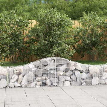 vidaXL Schanskorven 3 st gewelfd 200x30x40/60 cm, Verzenden, Nieuw