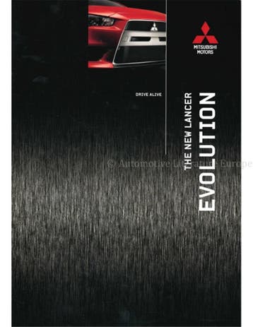 2008 MITSUBISHI LANCER EVOLUTION X BROCHURE NEDERLANDS, Nieuw