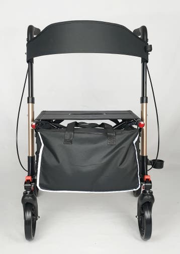 Rollator Plaza Lite Dubbel Opvouwbare, Lichtgewicht Rollator, Diversen, Ophalen of Verzenden, Opvouwbaar, Nieuw