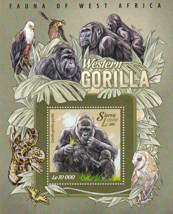 Sierra Leone - 2015 - Apen - Postfris, Timbres & Monnaies, Timbres | Timbres thématiques, Verzenden