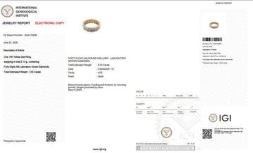 Zonder minimumprijs - Eeuwigheidsring - 14 karaat Geel goud