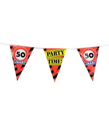 Slingers 50 jaar Verkeersbord 10m, Verzenden, Nieuw
