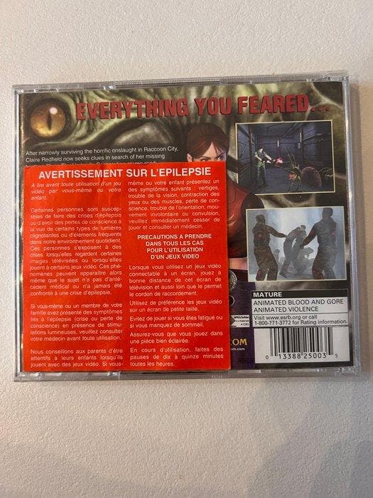 Capcom, Sega - Dreamcast - Resident Evil Code:Veronica, Consoles de jeu & Jeux vidéo, Consoles de jeu | Accessoires Autre