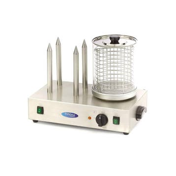 Worstenwarmer | 30–80°C | RVS/Aluminium/Glas | Vier, Verzenden