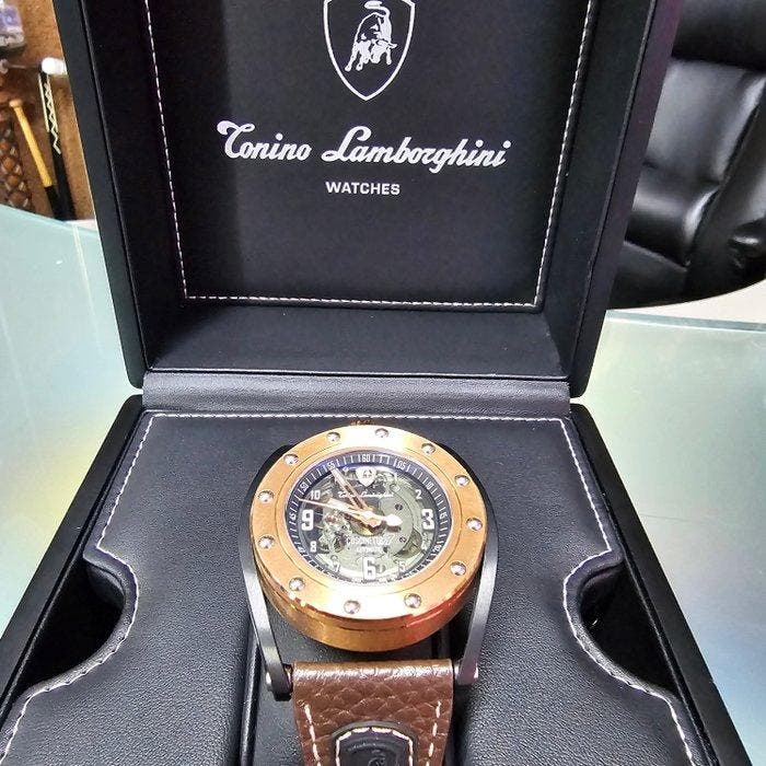 Lamborghini - CUSCINETTO R - Swiss Automatic Skeleton - *, Handtassen en Accessoires, Horloges | Heren